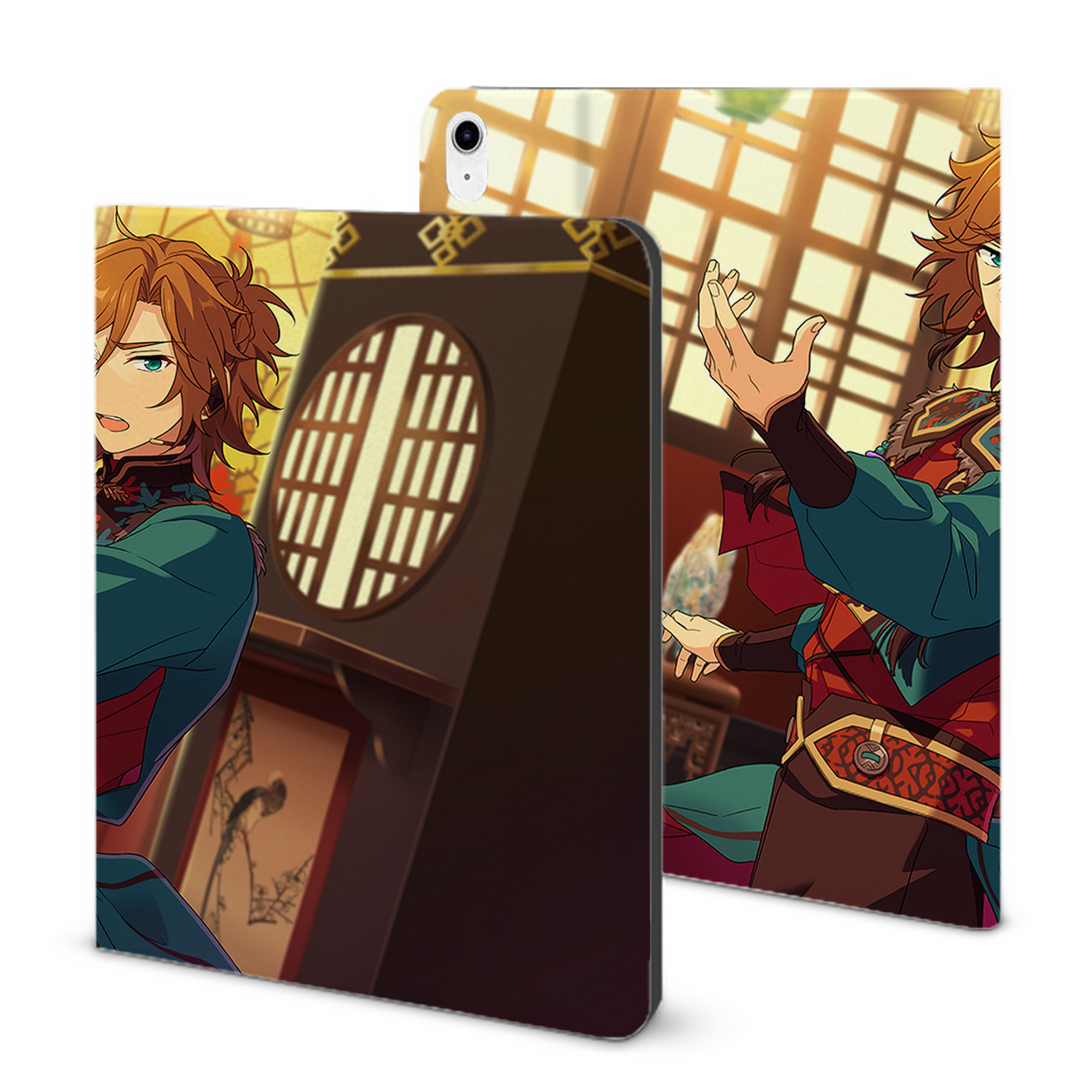 （画像用） あんさんぶるスターズ! Ensemble Stars IPad ケース ブック型 PUレザー TPU 耐衝撃 軽量 薄型 ペン収納なし 全面保護 IPad 各モデル対応